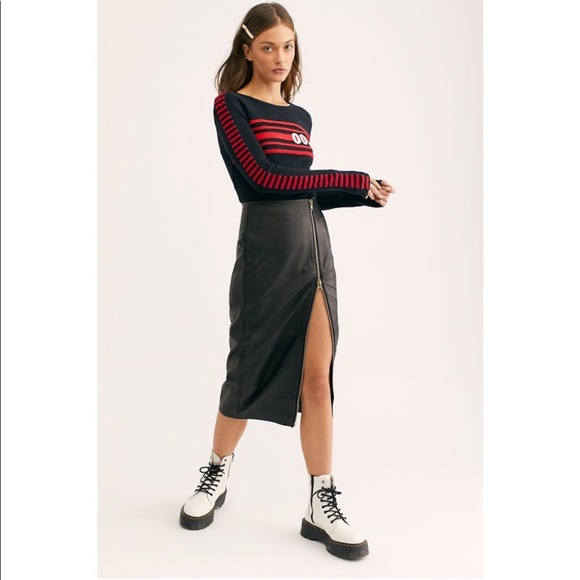 Free People Muubaa Faroe Zip Skirt - Picture 2 of 7